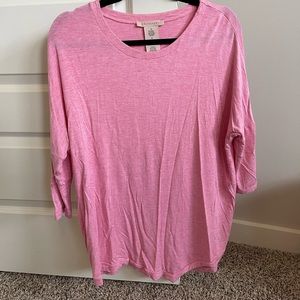 Philosophy asymmetrical 3/4 sleeve top